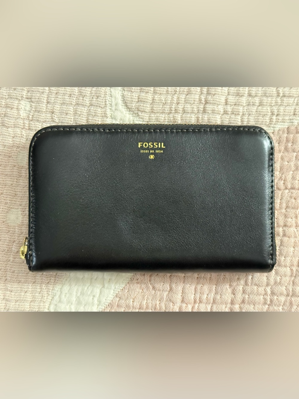 BLACK LEATHER FOSSIL WALLET